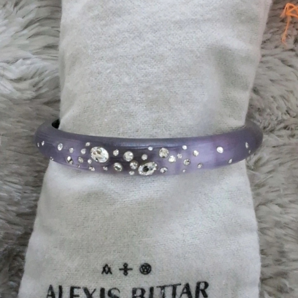 Alexis Bittar Purple Crystal Bangle